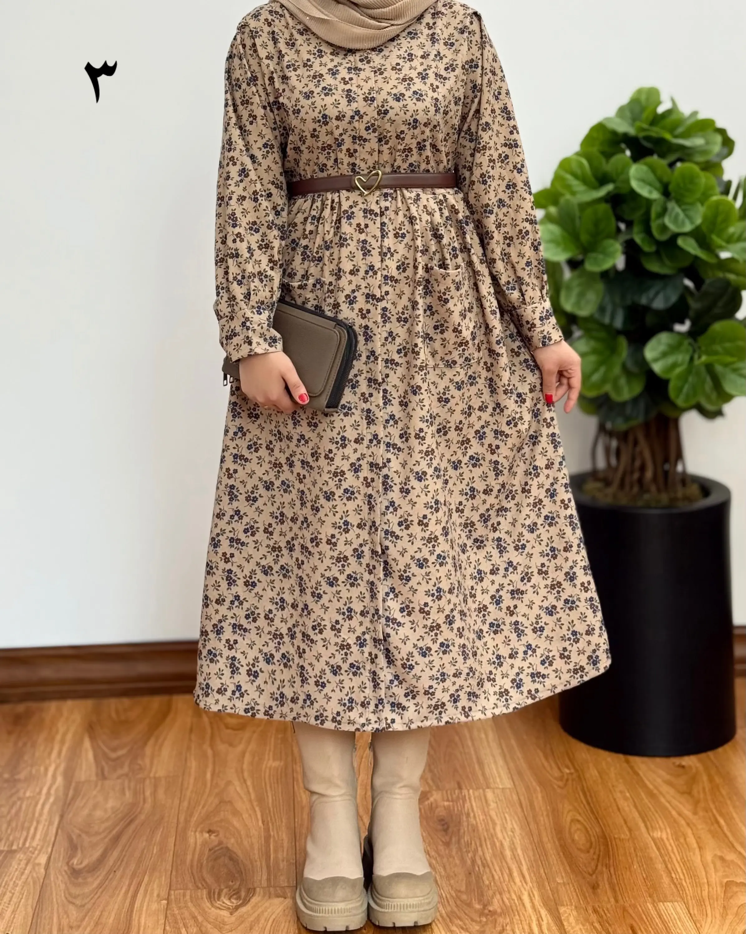 پیراهن مانتویی نورا ۱